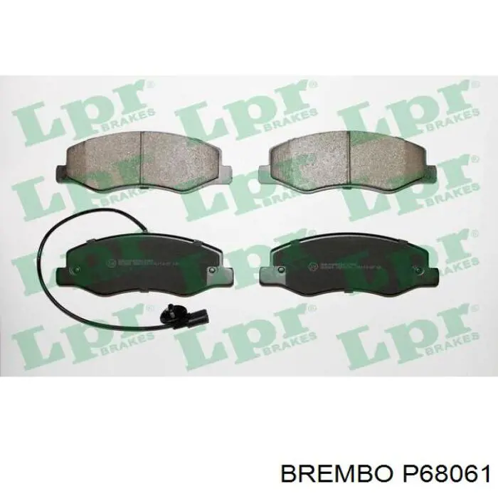 P68061 Brembo pastillas de freno traseras