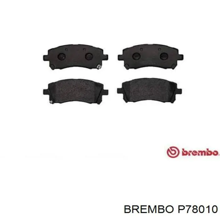 P78010 Brembo pastillas de freno delanteras