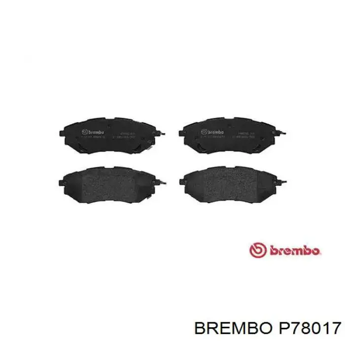 P78017 Brembo pastillas de freno delanteras