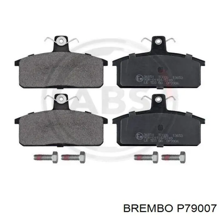 P 79 007 Brembo pastillas de freno traseras