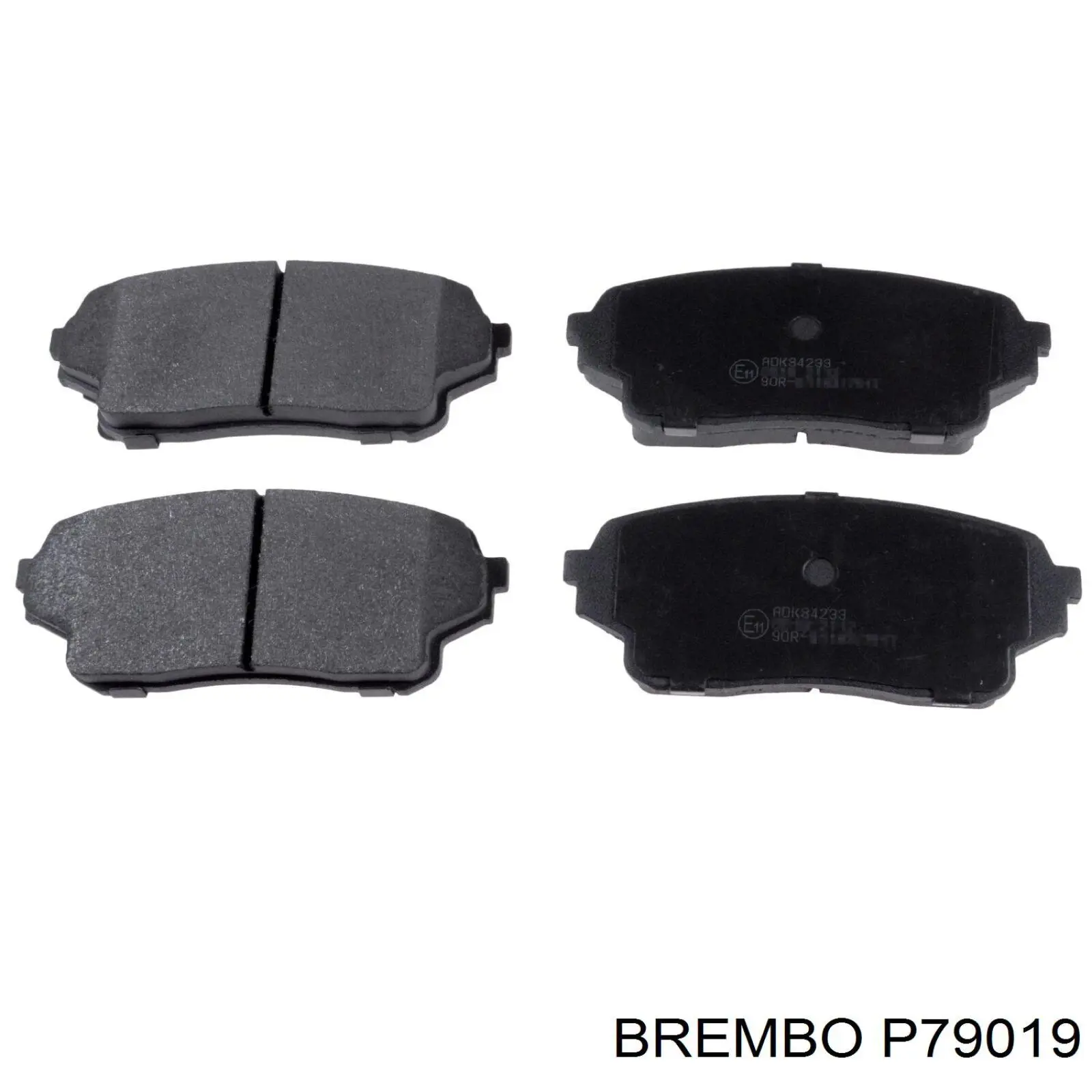 P79 019 Brembo pastillas de freno delanteras