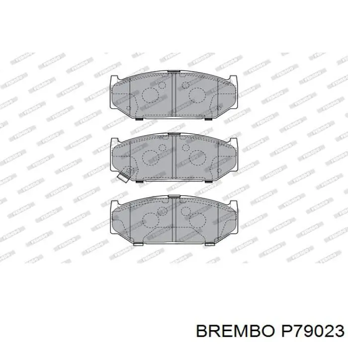 P79023 Brembo pastillas de freno delanteras