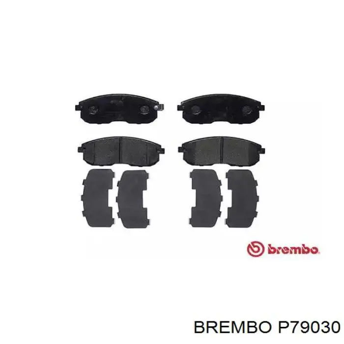 P 79 030 Brembo pastillas de freno delanteras