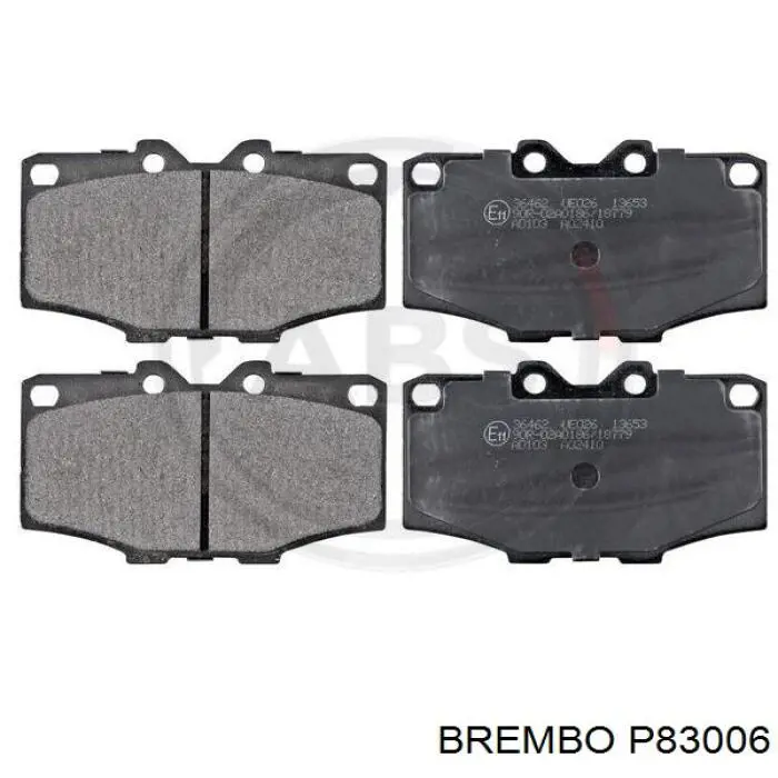 P83006 Brembo pastillas de freno delanteras