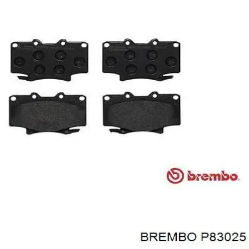 P83025 Brembo pastillas de freno delanteras