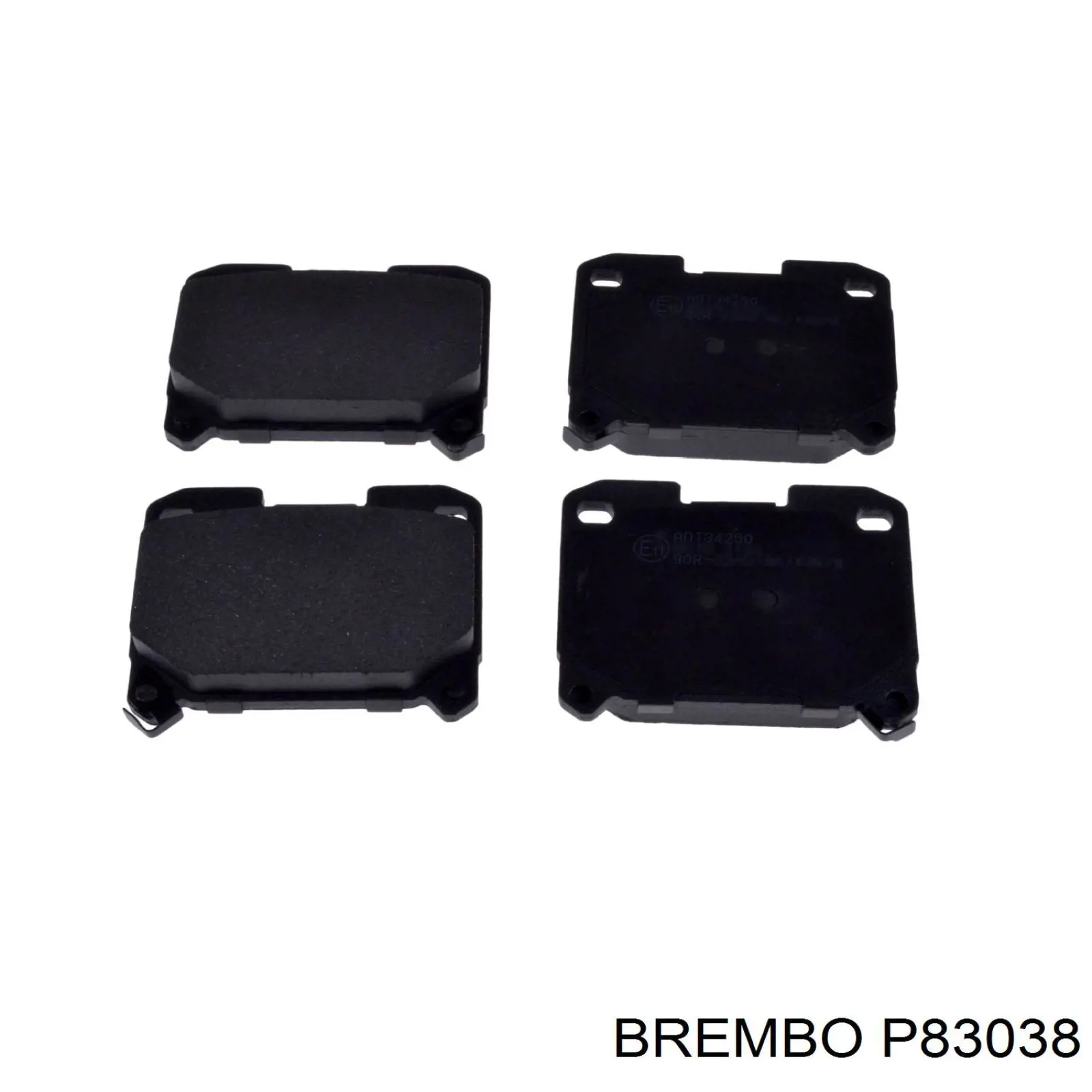 P 83 038 Brembo pastillas de freno traseras