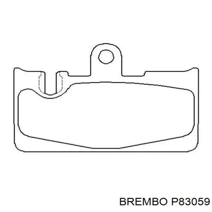 P83059 Brembo pastillas de freno traseras