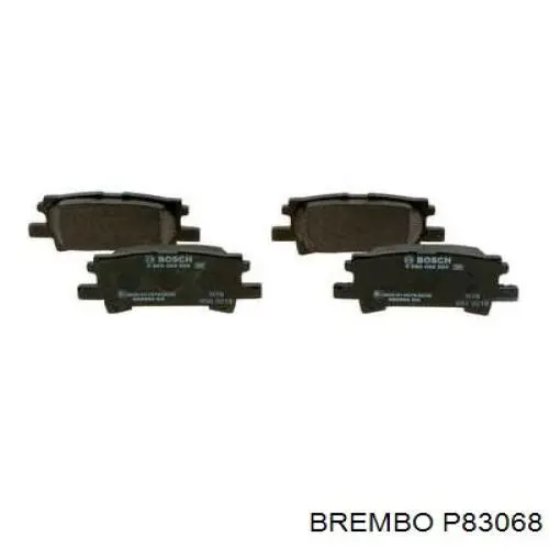 P83068 Brembo pastillas de freno traseras