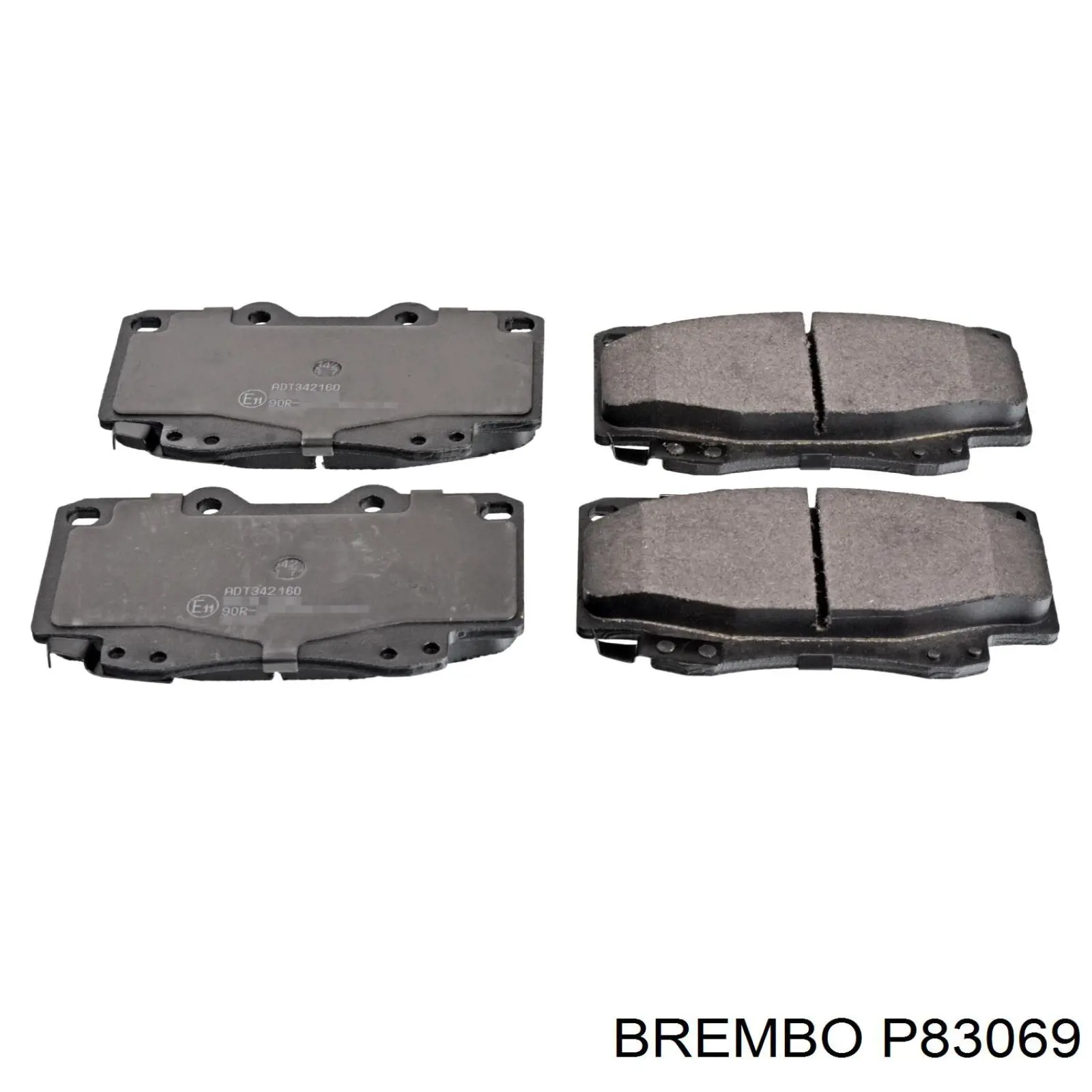 P83069 Brembo pastillas de freno delanteras