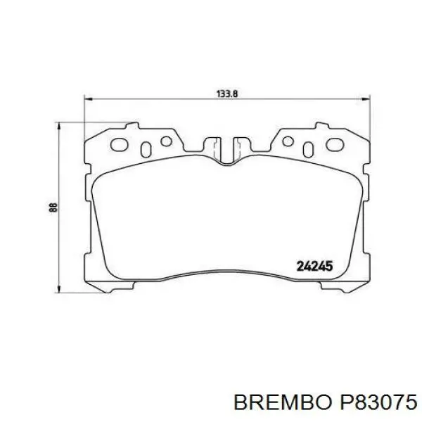 P83075 Brembo pastillas de freno delanteras