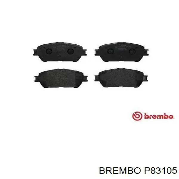 P83105 Brembo pastillas de freno delanteras