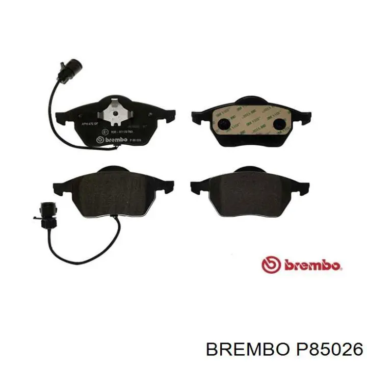 P 85 026 Brembo pastillas de freno delanteras