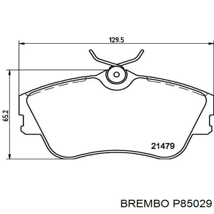 P 85 029 Brembo pastillas de freno delanteras