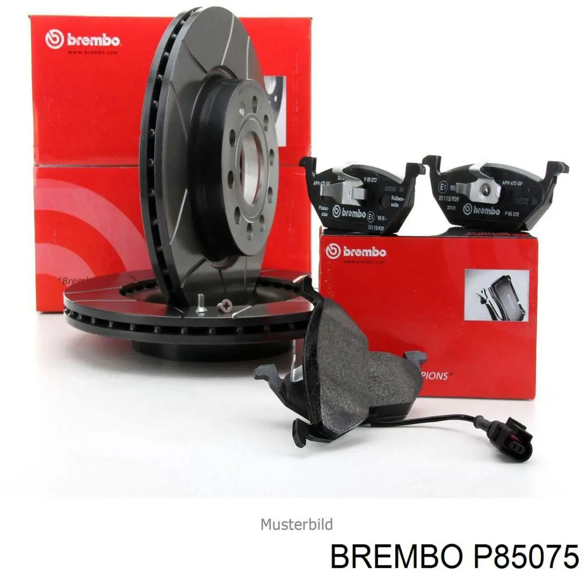 P85075 Brembo pastillas de freno delanteras