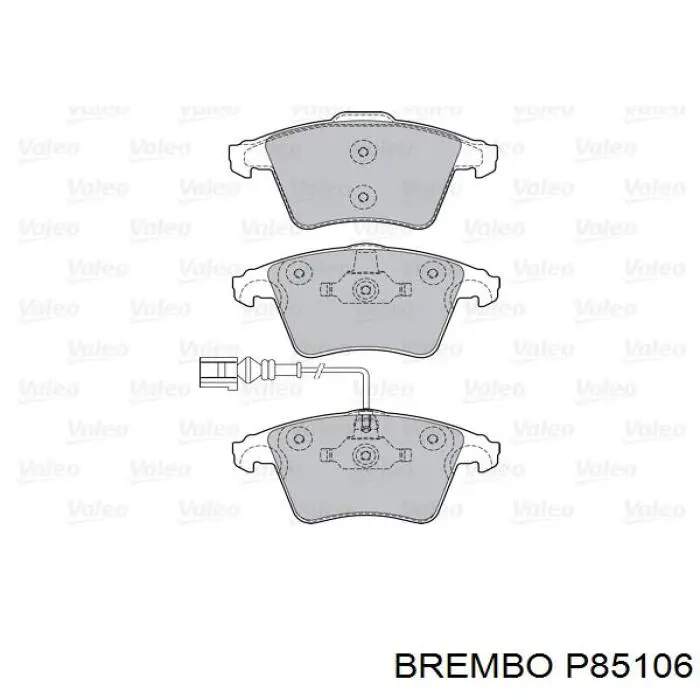 P85106 Brembo pastillas de freno delanteras