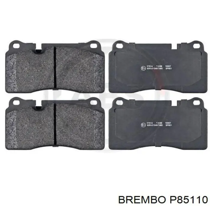 P85110 Brembo pastillas de freno delanteras