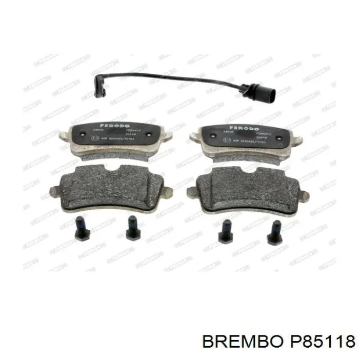 P 85 118 Brembo pastillas de freno traseras