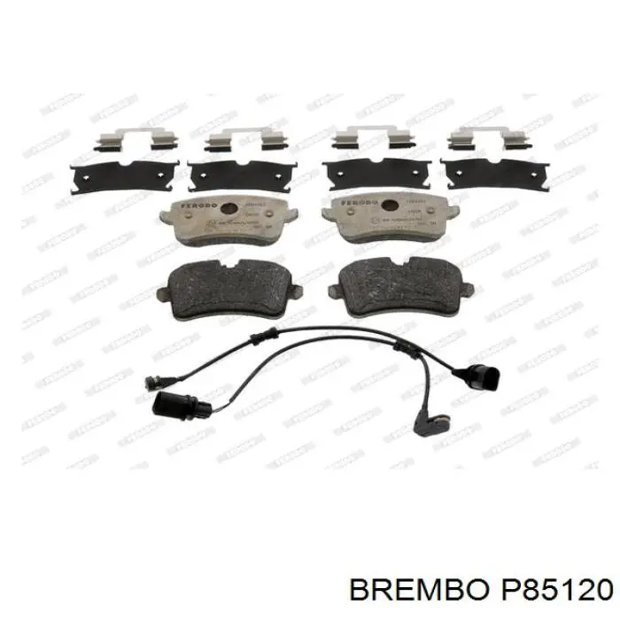 P85120 Brembo pastillas de freno traseras