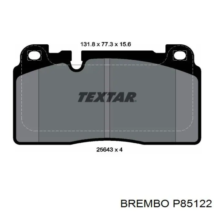 P 85 122 Brembo pastillas de freno delanteras