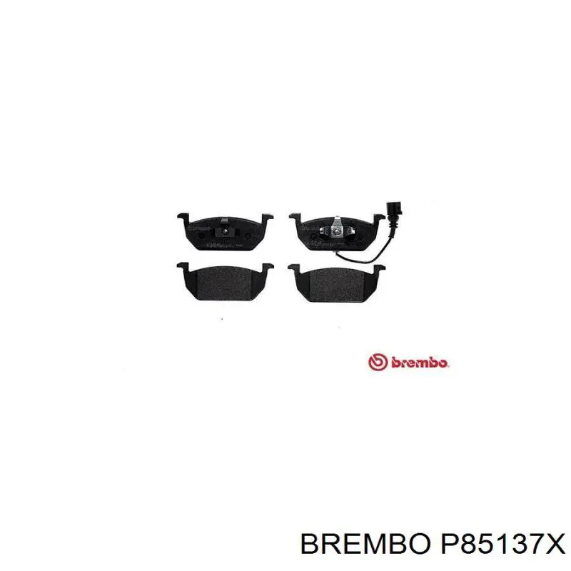 P85137X Brembo pastillas de freno delanteras