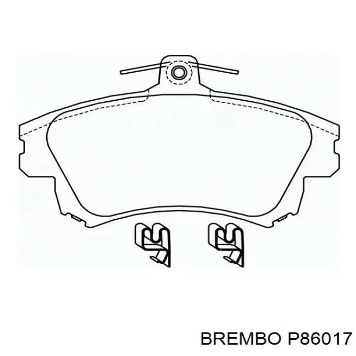 P86017 Brembo pastillas de freno delanteras