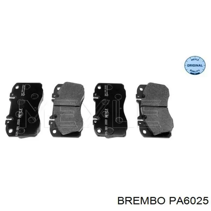 PA6025 Brembo pastillas de freno delanteras