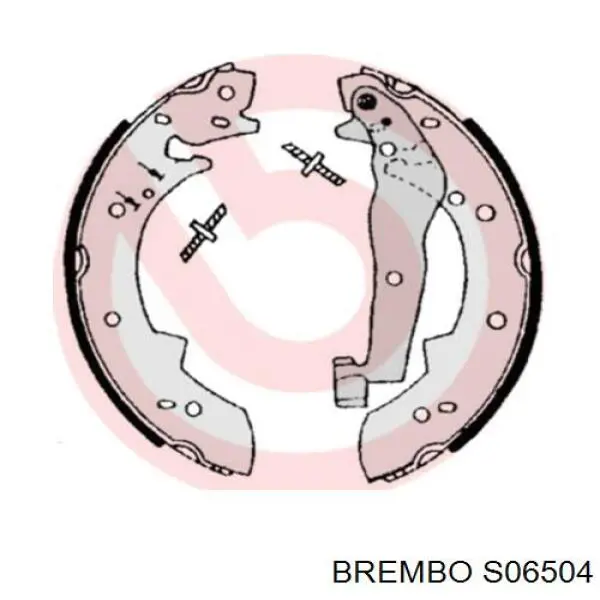 S 06 504 Brembo zapatas de frenos de tambor traseras