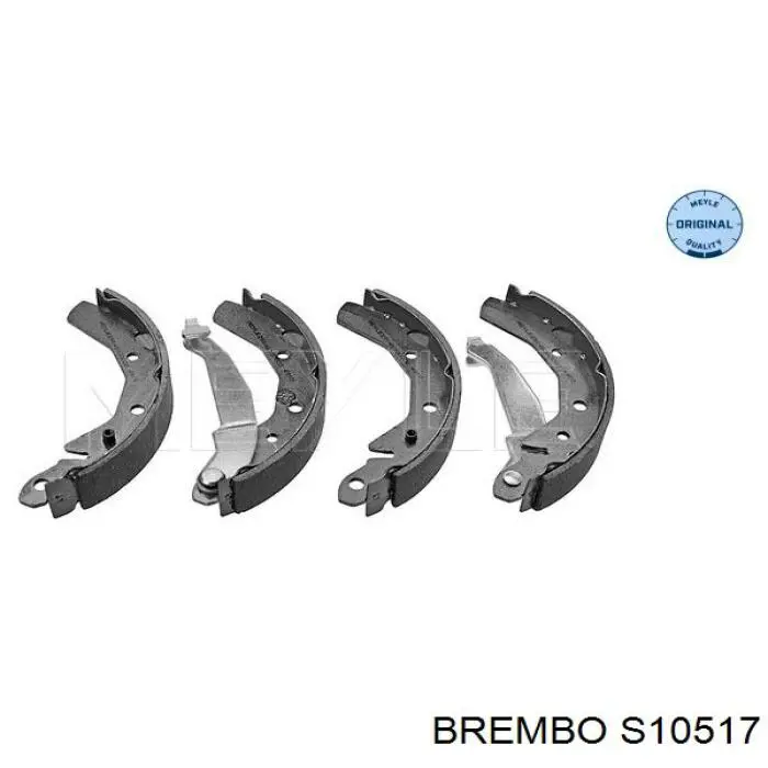 S 10 517 Brembo zapatas de frenos de tambor traseras