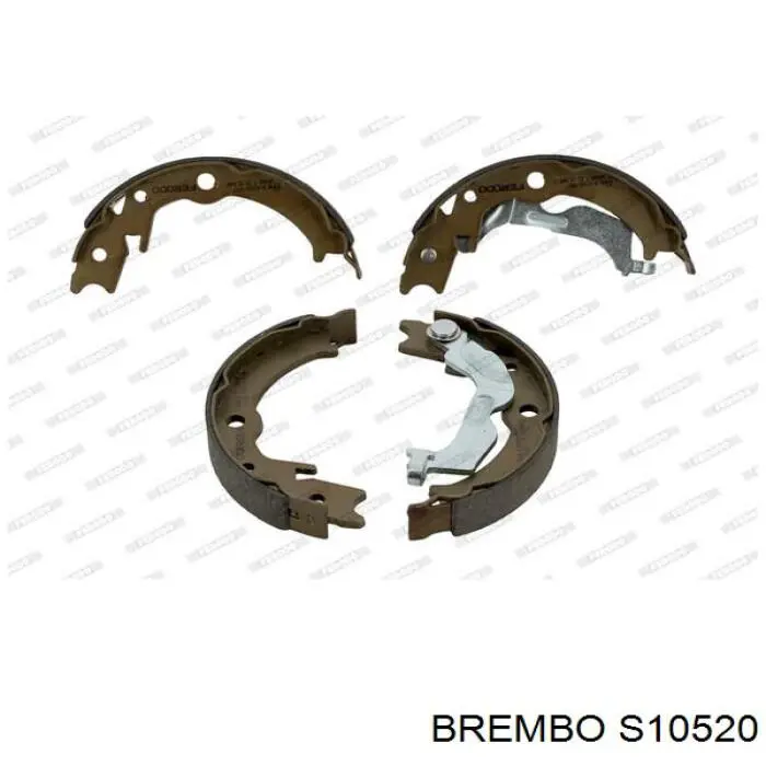 S10520 Brembo juego de zapatas de frenos, freno de estacionamiento