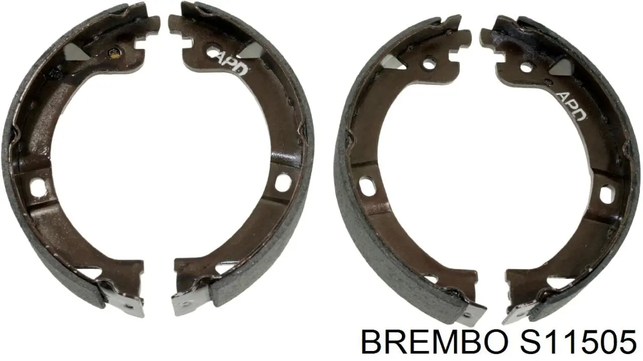 S 11 505 Brembo juego de zapatas de frenos, freno de estacionamiento