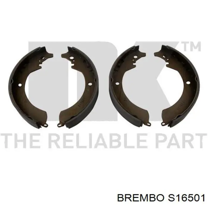 S 16 501 Brembo zapatas de frenos de tambor traseras