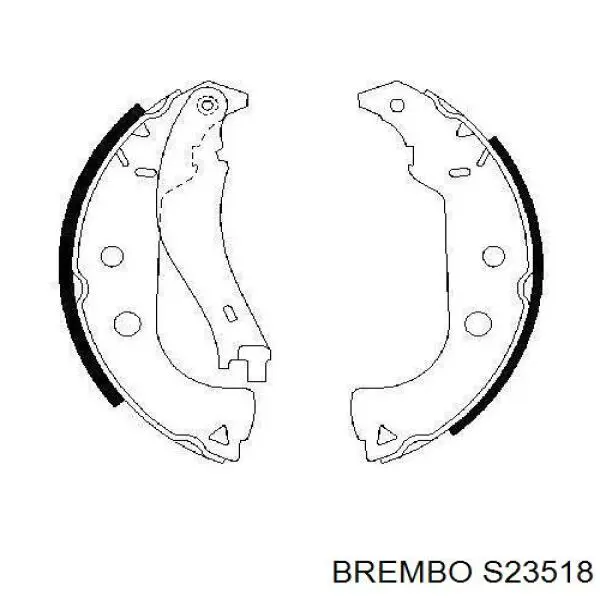 S 23 518 Brembo zapatas de frenos de tambor traseras