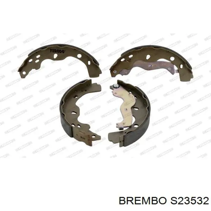 S 23 532 Brembo zapatas de frenos de tambor traseras