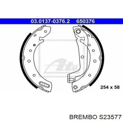 S 23 577 Brembo zapatas de frenos de tambor traseras