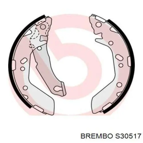 S 30 517 Brembo zapatas de frenos de tambor traseras