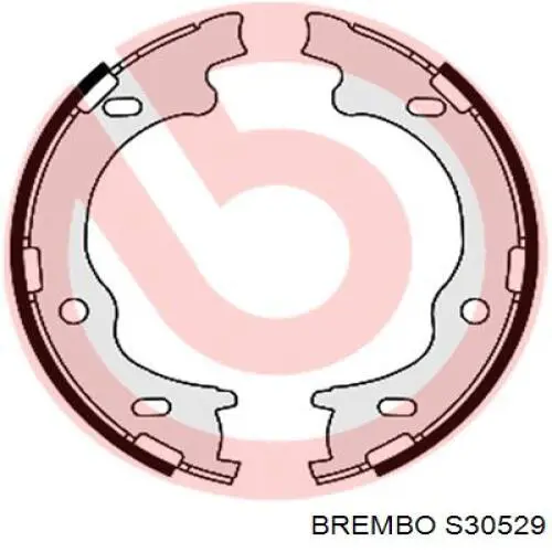 S 30 529 Brembo juego de zapatas de frenos, freno de estacionamiento