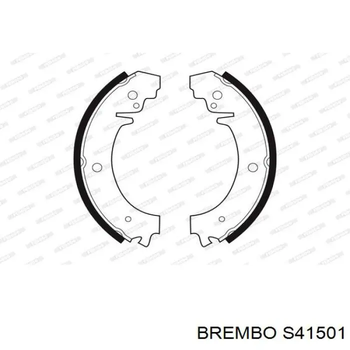 S41 501 Brembo zapatas de frenos de tambor traseras