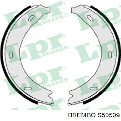 S 50 509 Brembo juego de zapatas de frenos, freno de estacionamiento