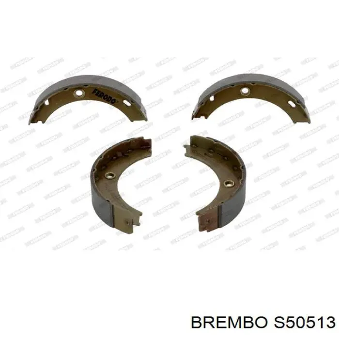 S 50 513 Brembo juego de zapatas de frenos, freno de estacionamiento