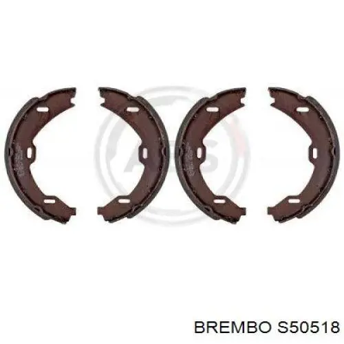 S 50 518 Brembo juego de zapatas de frenos, freno de estacionamiento