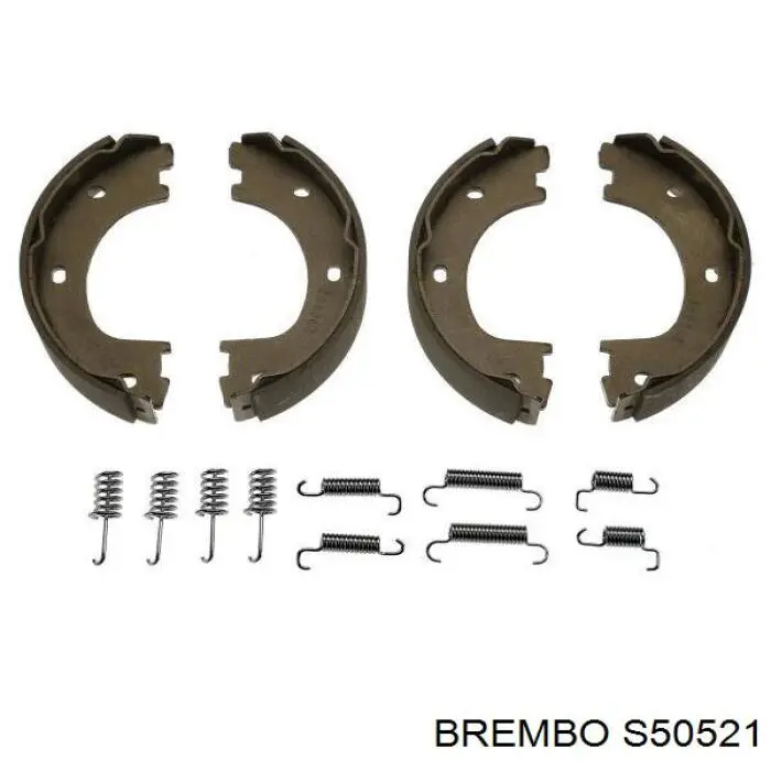 S 50 521 Brembo juego de zapatas de frenos, freno de estacionamiento