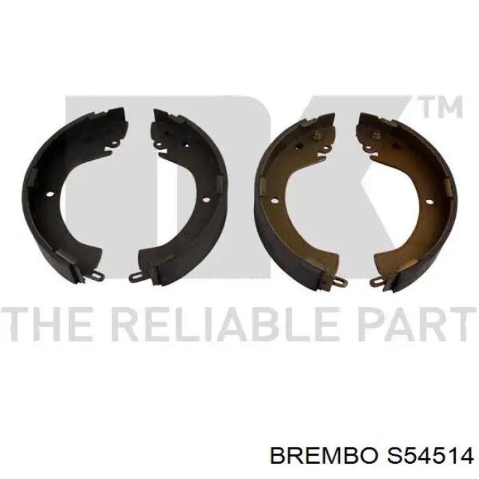 S54514 Brembo zapatas de frenos de tambor traseras