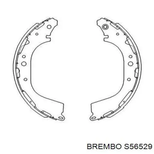 S56529 Brembo zapatas de frenos de tambor traseras