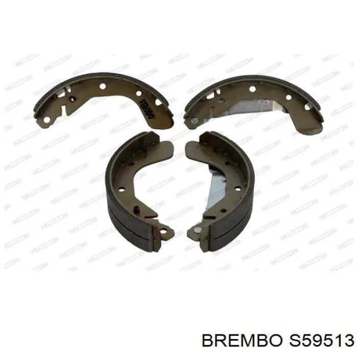 S59513 Brembo zapatas de frenos de tambor traseras