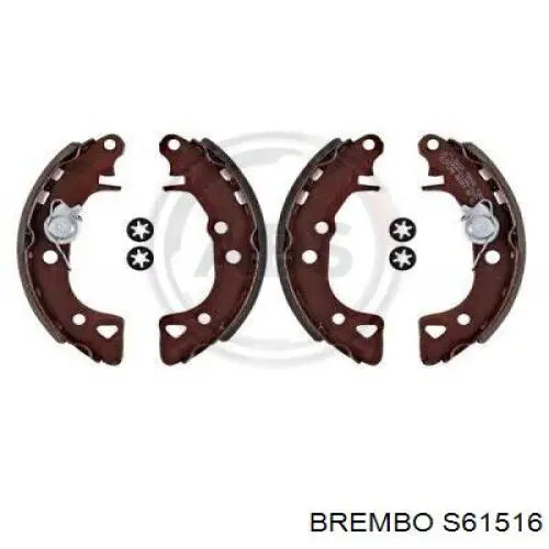 S 61 516 Brembo zapatas de frenos de tambor traseras