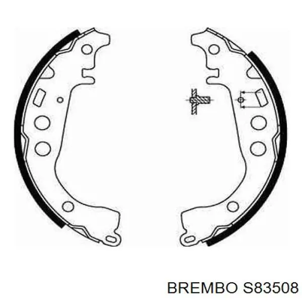 S 83 508 Brembo zapatas de frenos de tambor traseras