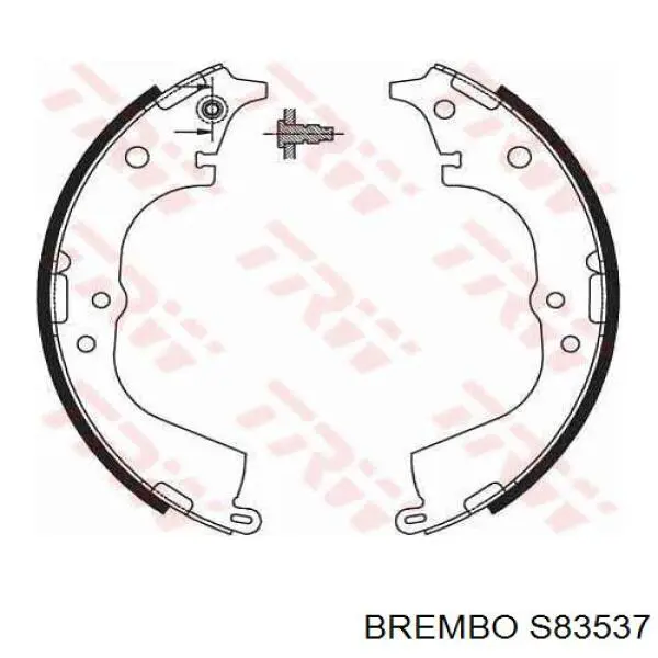 S83537 Brembo zapatas de frenos de tambor traseras