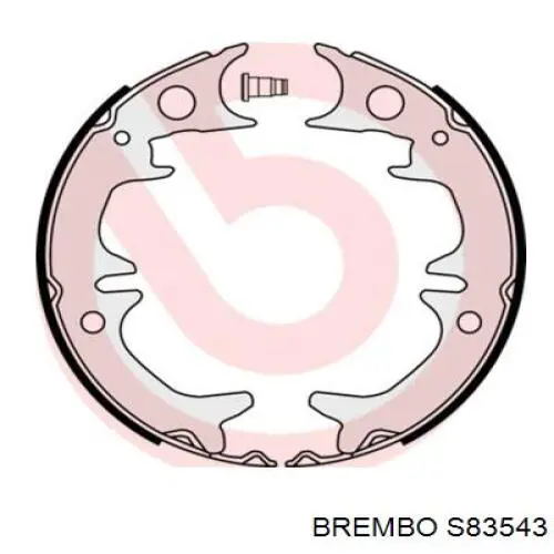 S 83 543 Brembo juego de zapatas de frenos, freno de estacionamiento