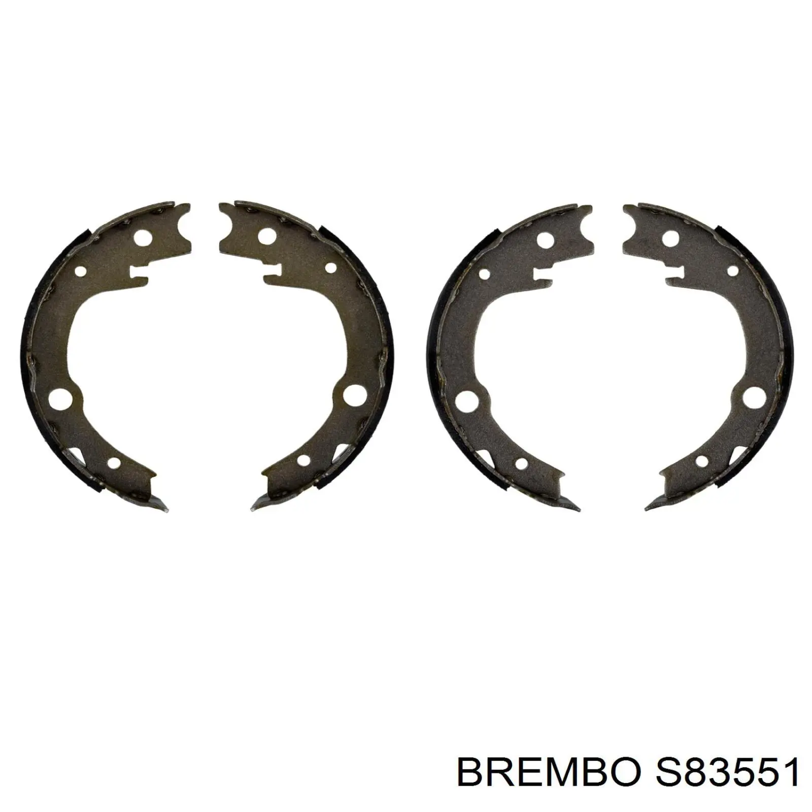 S83551 Brembo juego de zapatas de frenos, freno de estacionamiento