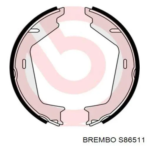 S86511 Brembo juego de zapatas de frenos, freno de estacionamiento